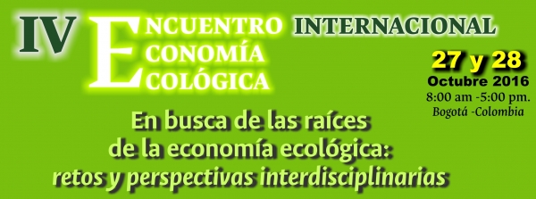 Profesor Pablo Manyoma participa del Encuentro Internacional de Economía Ecológica (2016), en Bogotá