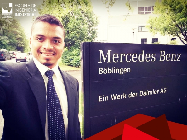 Estudiante de Ingeniería Industrial realizará su trabajo de grado en la compañía Mercedes Benz, en Alemania