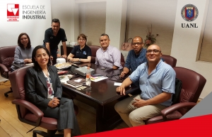 Visita de Vicedecano de Investigaciones de la Facultad de Ingeniería y director de Escuela de Ingeniería Industrial a la Universidad Autónoma de Nuevo León, México.