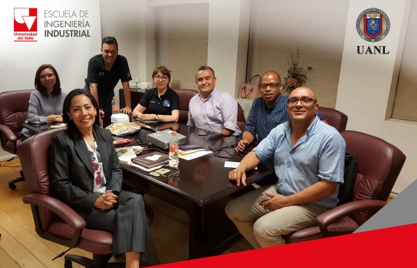 Visita de Vicedecano de Investigaciones de la Facultad de Ingeniería y director de Escuela de Ingeniería Industrial a la Universidad Autónoma de Nuevo León, México.