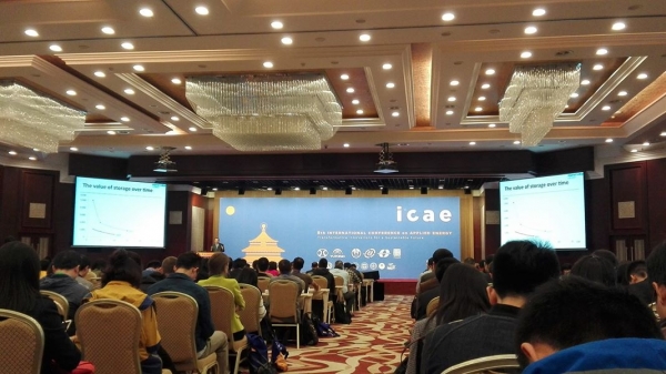 Estudiante del Doctorado en “8Th International Conference on Applied Energy” en China